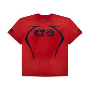 RED WARM UP T-SHIRT