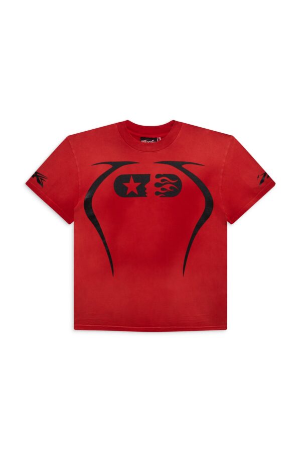 RED WARM UP T-SHIRT