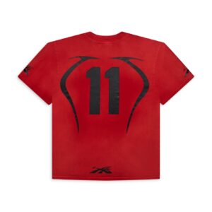 RED WARM UP T-SHIRT