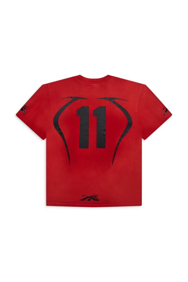 RED WARM UP T-SHIRT