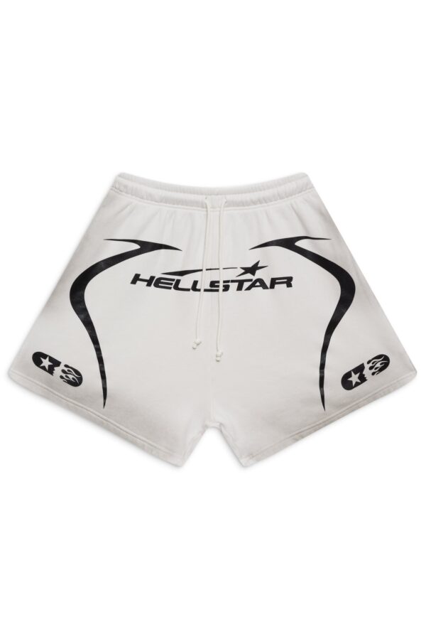 WHITE WARM UP SHORTS