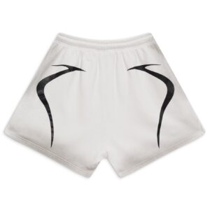 WHITE WARM UP SHORTS