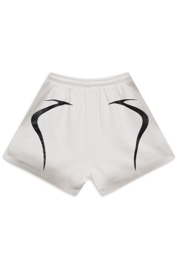 WHITE WARM UP SHORTS