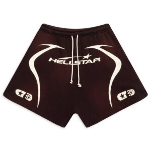 BROWN WARM UP SHORTS 