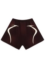 BROWN WARM UP SHORTS 