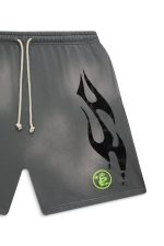Grey Flame Shorts