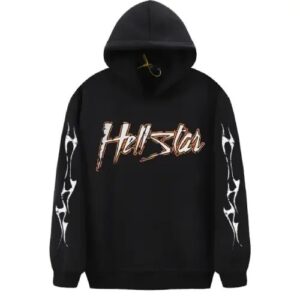 Black Hellstar Studios Flame Hoodies