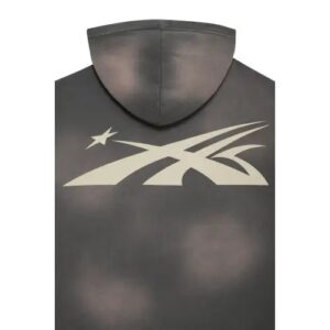 Grey Hellstar Sports Zip-Up Hoodie