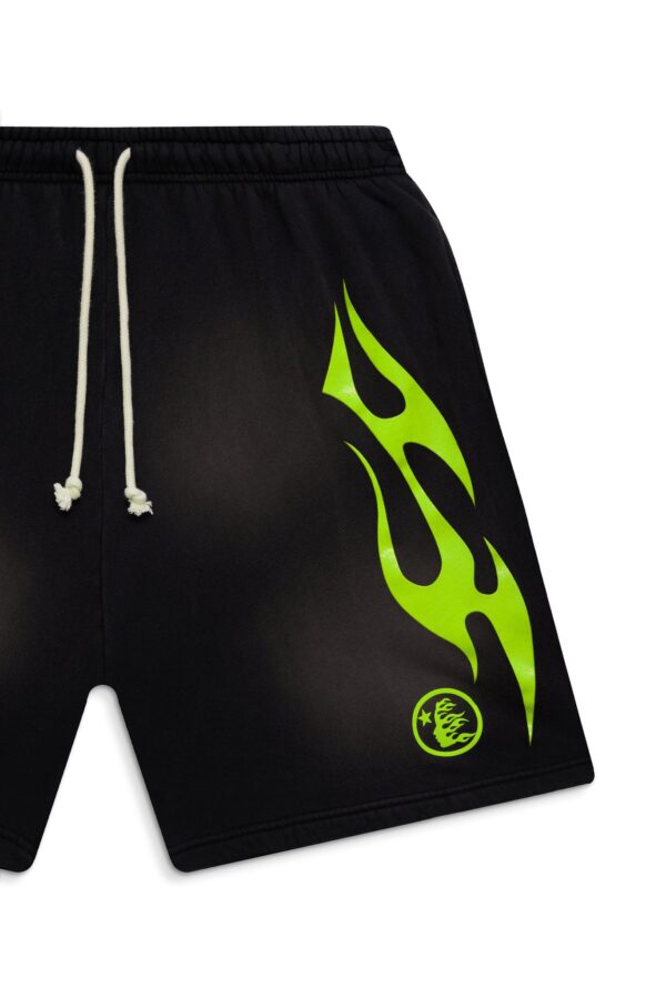 Flame Black Shorts