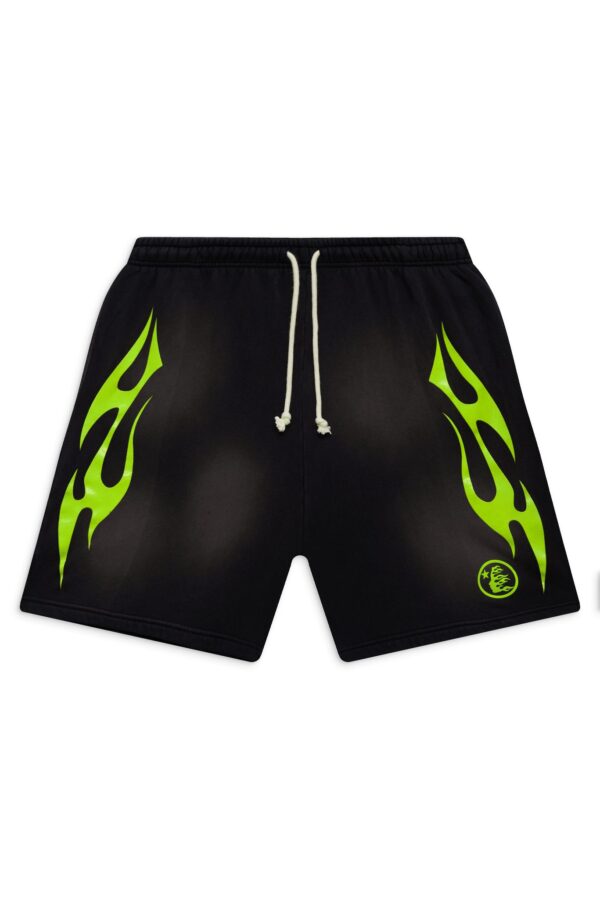 Flame Black Shorts