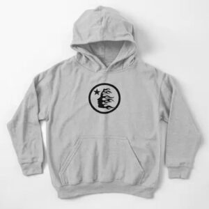 Grey Hellstar Kids Pullover Hoodie
