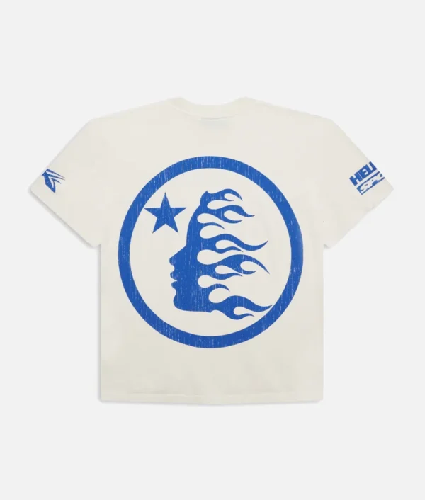 Hellstar Beat Us! T-Shirt White/Blue