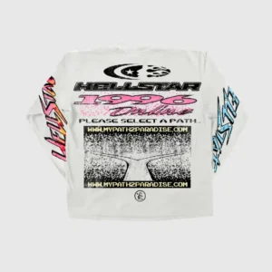 Hellstar Long Sleeve White Pixel