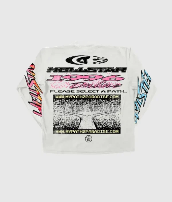 Hellstar Long Sleeve White Pixel