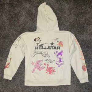 Black and White I Love Hellstar Summer Love Hoodies