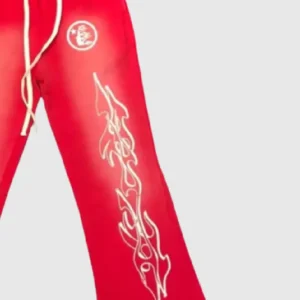 Hellstar Studios Flame Sweatpants Red